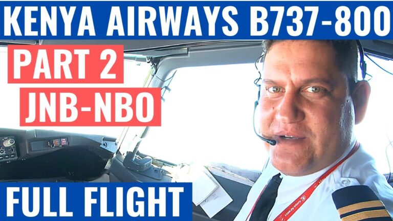 Kenya Airways B737-800 | PART 2 | JNB-NBO