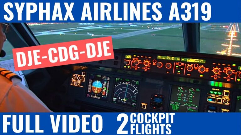 SYPHAX AIRLINES A319 | BONUS | DJE-CDG-DJE